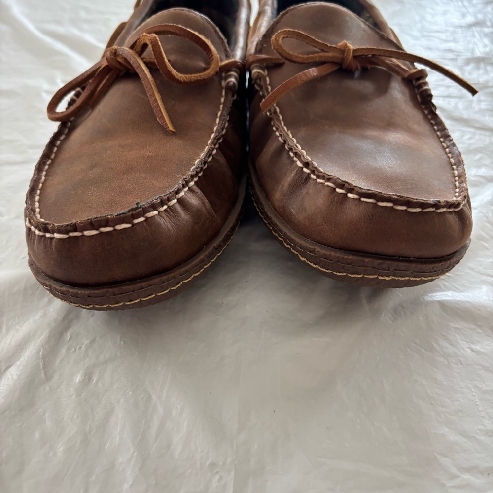 L.L. Bean Brown Loafers Moccasin-Style Slip-Ons - Picture 7 of 13